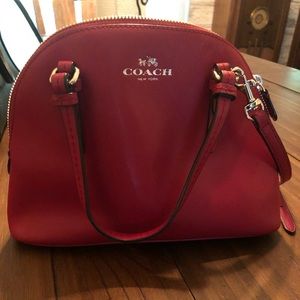 Red coach purse. Has cross body strap!